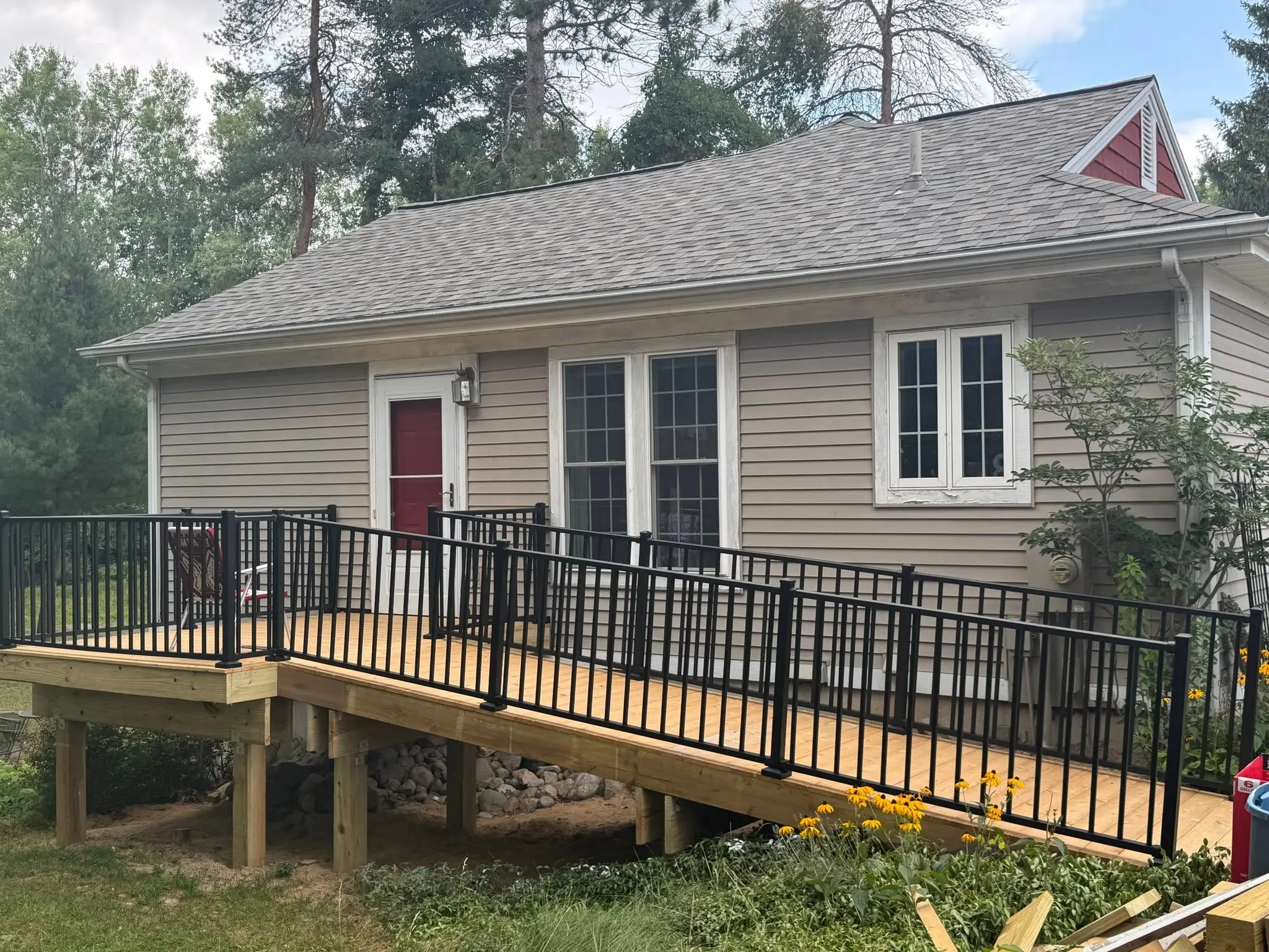 Deck built by OCD Building & Remodeling in West Michigan