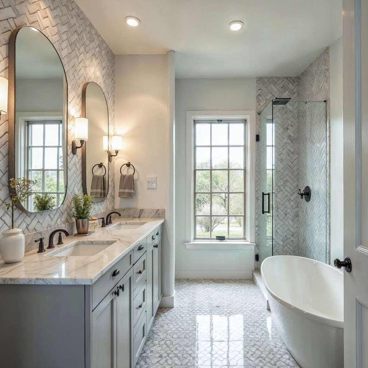 Bathroom remodeling project completed by OCD Building & Remodeling in West Michigan